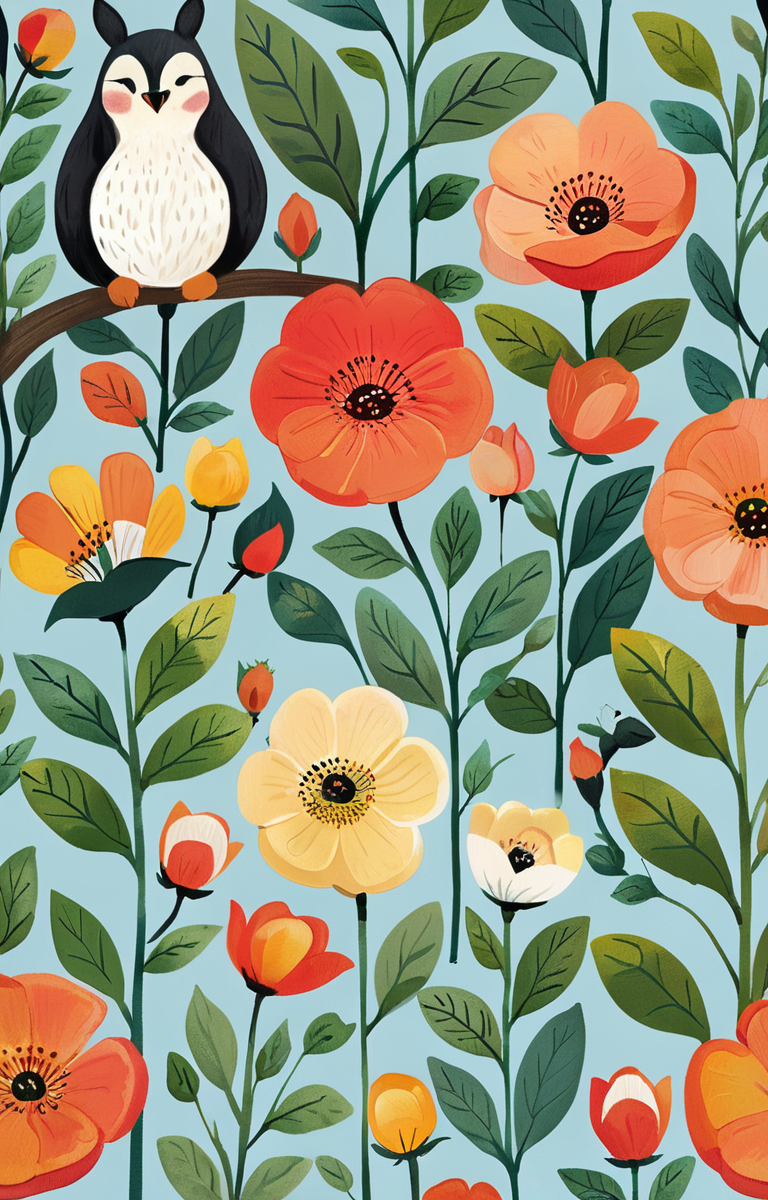 masterpiece,best quality,<lora:tbh77-sdxl:0.8>,illustration,Style of Flora Waycott animals