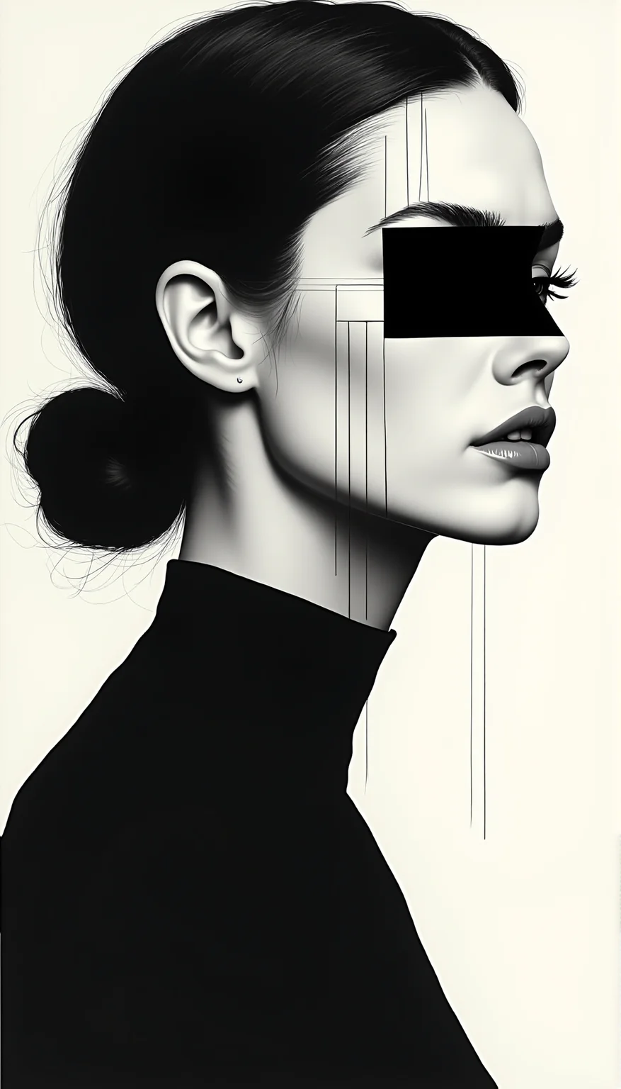 cinematic film still cinematic photo line art drawing,<lora:FF-Style-Kazimir-Malevich.LoRA:1>,in the style of kazimir malevich,kazimir malevich style,kazimir malevich art,kazimir malevich,a woman in a black and white dress with squares on her face,inspired by Darek Zabrocki,inspired by andrey ryabovichev,geometric abstract beauty,modern digital art,contemporary digital art,by andrei riabovitchev,futuristic woman portrait,stunning digital art,beautiful digital artwork,by Andrei Kolkoutine . professional,sleek,modern,minimalist,graphic,line art,vector graphics,, analog style, sharp focus, realistic, detailed, textured, skin, hair, eyes, by Alex Huguet, Mike Hill, Ian Spriggs, JaeCheol Park, Marek Denko, 35mm photograph, film, bokeh, professional, 4k, highly detailed . shallow depth of field, vignette, highly detailed, high budget, bokeh, cinemascope, moody, epic, gorgeous, film grain, grainy