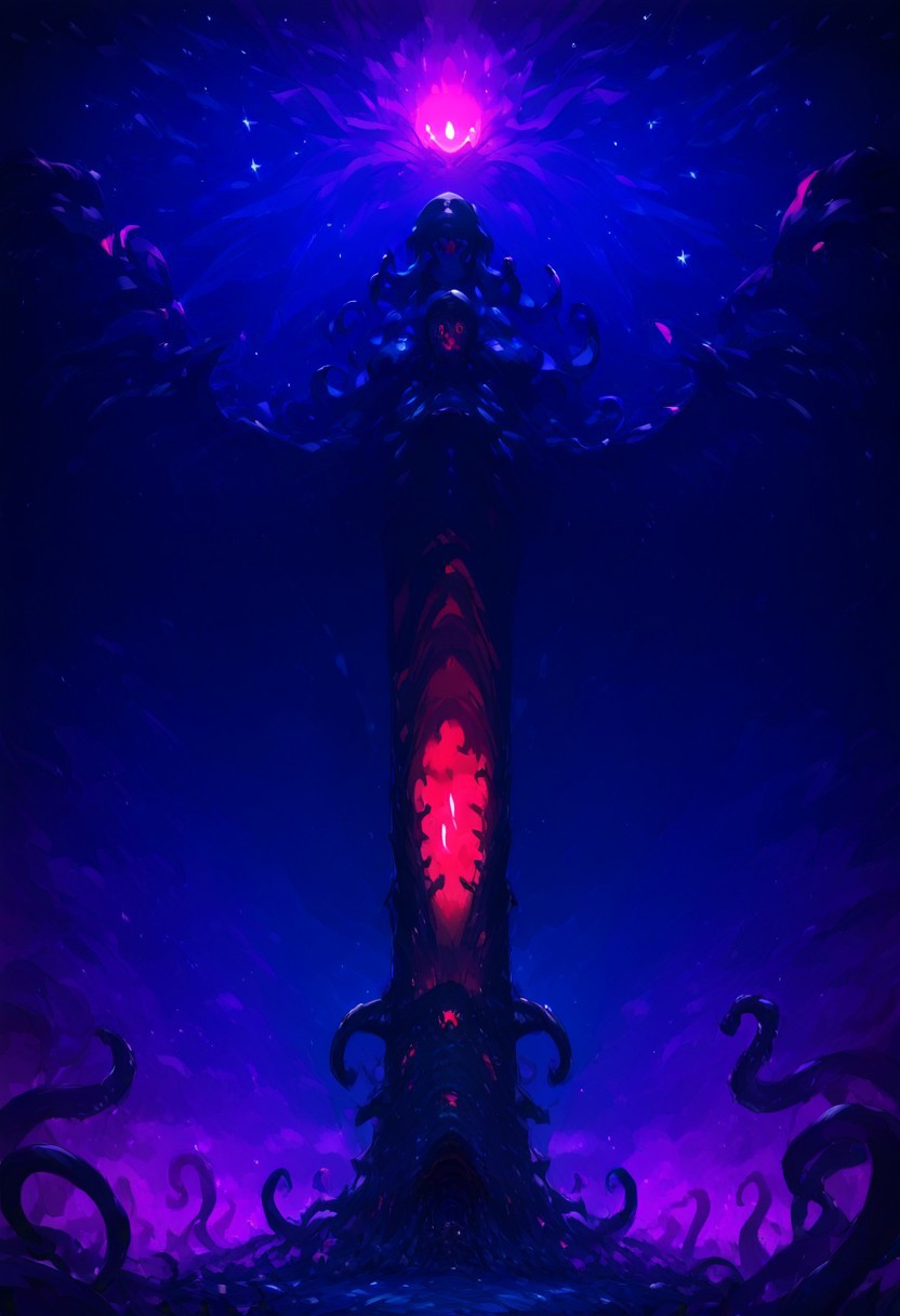 score_9, score_8_up, score_7_up, source_anime, 
score_9, score_8_up, score_7_up, score_6_up, score_5_up, score_4_up, 8k, extremely high definition, dramatic lighting, masterpiece,bestquality, extremely detailed, gloomy background, outdoors, depth of field, treacherous mountains, starry night, (dim lighting:1.2), eldritch world background,
BREAK
((((scarlet ominous eldritch eyes)))) floating in void, ringed eyes, cross horror star vine tentacles explosion in the sky,
BREAK