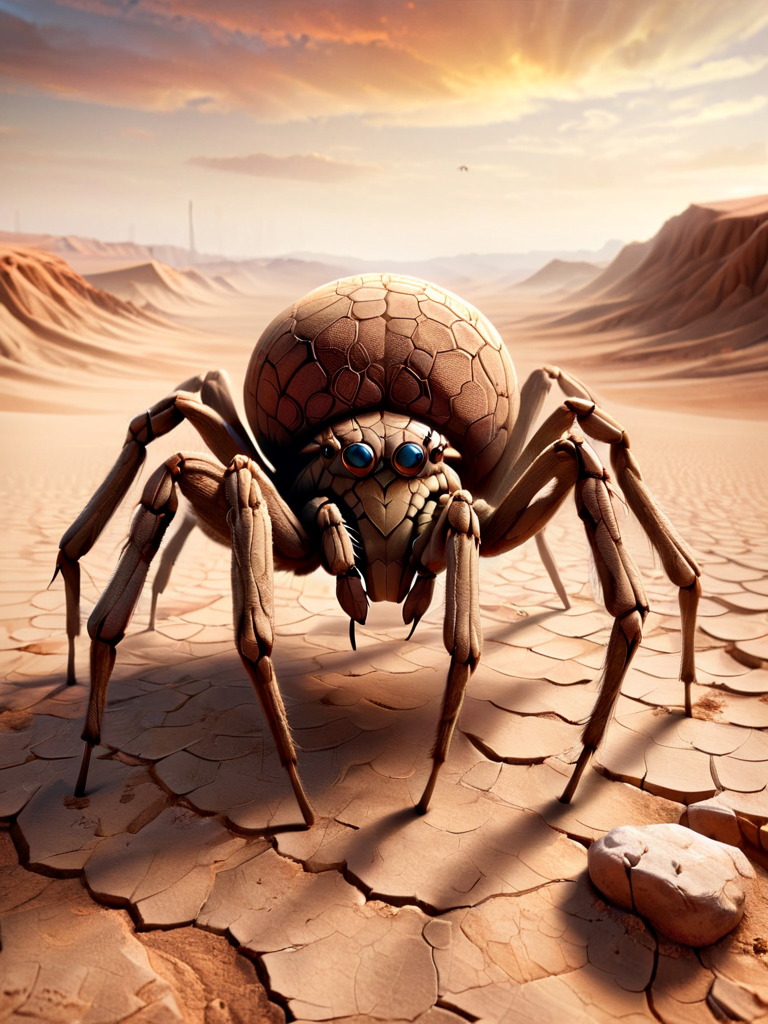 drath, desert spider <lora:dryearth-sdxl:1>