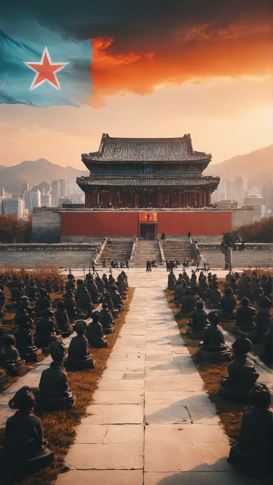 Forbidden City in North Korea: , creative, (masterpiece), unique
 <lora:aidmaDoubleExposure-v0.1:0.925> double Exposure
 <lora:MTG-CardsXL:0.88> 
  <lora:aidma-Image Upgrader-v0.1:0.385>