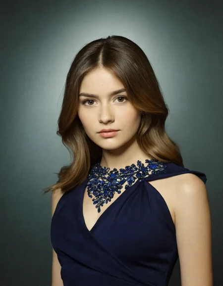 instagram photo, front view, portrait photo of a 24 y.o woman, wearing dress, beautiful face, cinematic shot