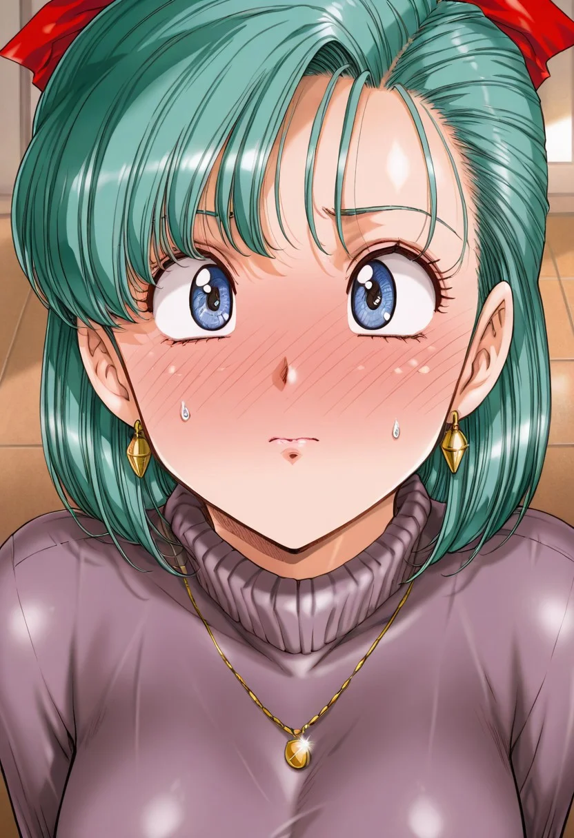 masterpiece, best quality, absurdres, highres, detailed background, <lora:hyperSD8:1>, (uru5h1h4r4), face focus,
Bulma/ (DBZ/), 1girl, Bulma, milf, embarrassed, blush, blushing, full-face blush, embarrassed, surprised,