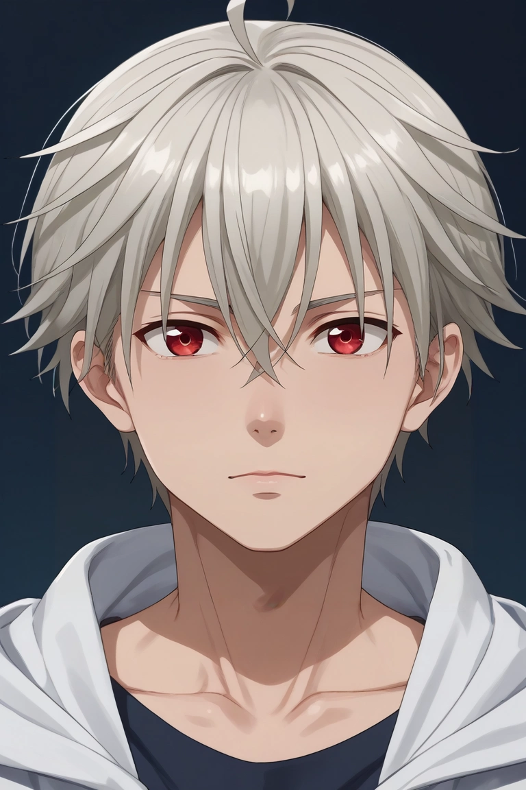 score_9, score_8_up, score_7_up, source_anime, rating_safe, intricate details, (realistic:0.6), looking at viewer, depth of field, 1boy, solo, male focus, <lora:yoshio_kobayashi_pony:0.8>, yoshio_kobayashi, grey hair, red eyes, short hair, hair between eyes, ahoge, , , <lora:sdxl_lightning_8step_lora:1>