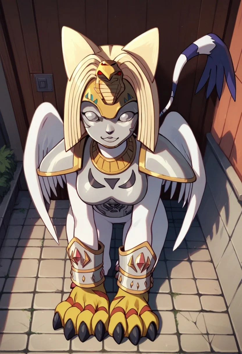 score_9, score_8_up, score_7_up, source_anime, no human, BREAK,
Nefertimon, (High angle)