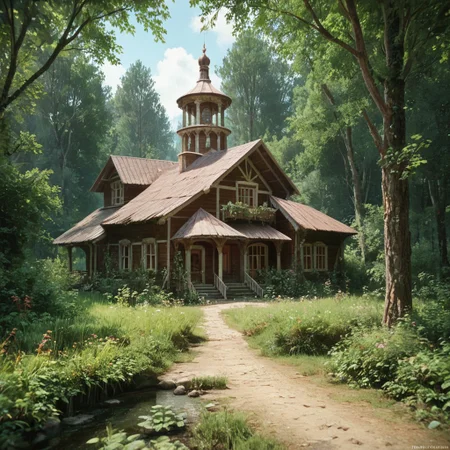 score_9, score_8_up, score_7_up, scenery, village, ru_selo, derevnya, nature, highly detailed, masterpiece, hyperrealistic, <lora:Esenin:0.4>