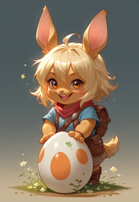 score_9, score_8_up, score_7_up, source_anime, solo, adorable chibi Egg, happy, (anthro egg, chibi body:1.4), (indirect lighting, dynamic lighting:1.4), simple background, chibi art style, (detailed image, high resolution, 5k resolution:1.0), (realistic style, chibi art style, las lindas Art Style:1.2)