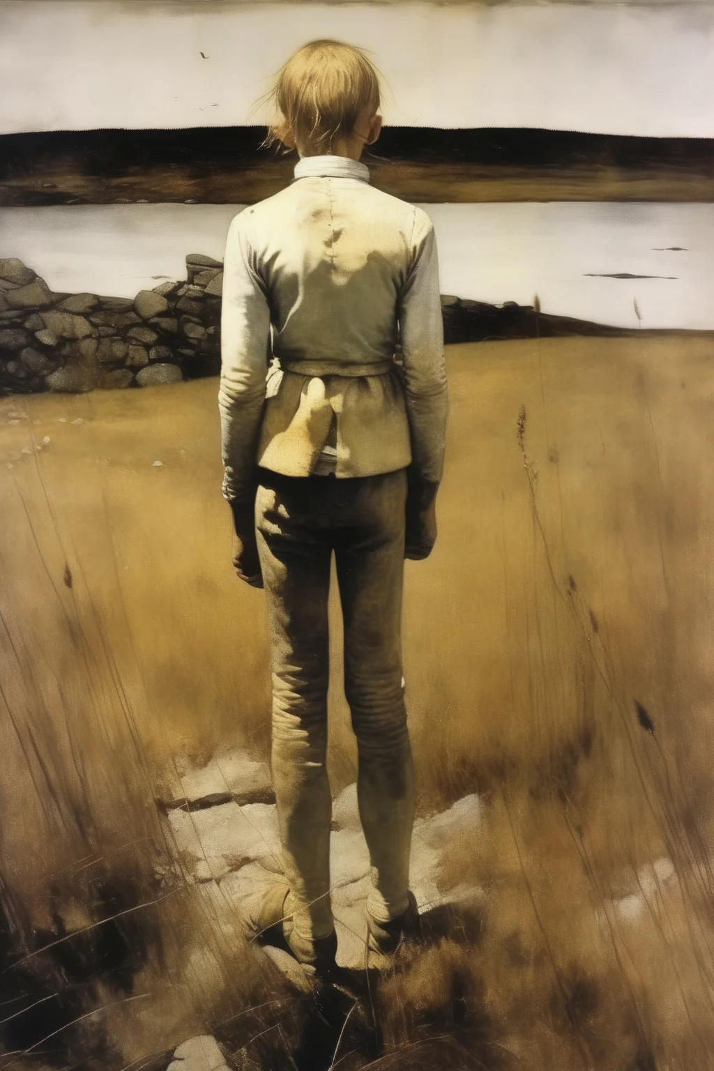 <lora:Andrew Wyeth Style:1>Andrew Wyeth Style - artwork in the style of Andrew Wyeth