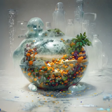 foodphoto, a bowl of fruit made out of slime, fruit in a bowl, fruit made of slime, fruit still life, bowl made of slime, table made of slime,
natural light, no bright spots,
((translucent slime)), ((transparent slime)), made of water, (bioluminescent slime), sl1m3, slime, slime-morph, ais-blmn, saturated colors, no creatures, no humans, no monsters, no pokemon, scenery only, scenery, ral-lava, watce, food_focus, ral-fruitsalad