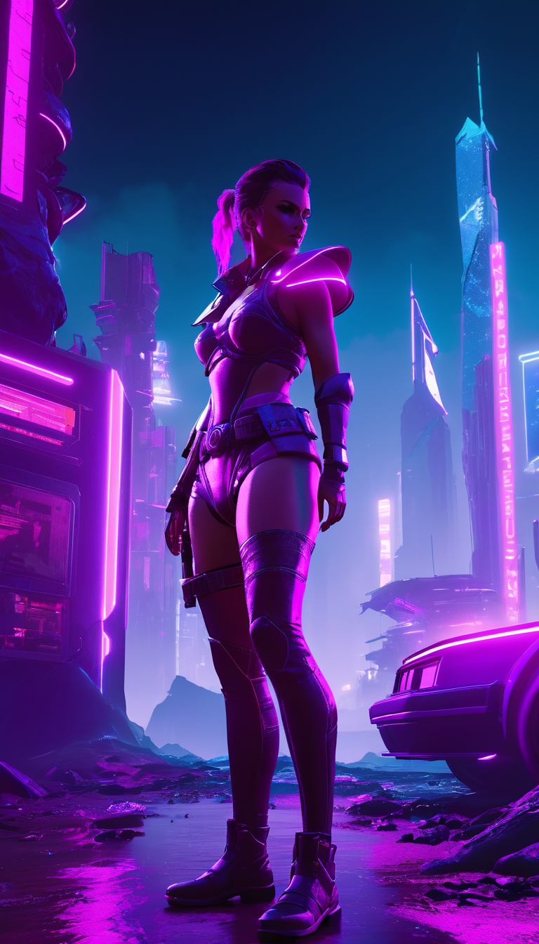 neonpunk style Cinematic scene, hero view, d4r rogue <lora:diablo_4_rogue_v0.0.3:1>, action pose, nature, detailed background, masterpiece, best quality, high quality, absurdres . cyberpunk, vaporwave, neon, vibes, vibrant, stunningly beautiful, crisp, detailed, sleek, ultramodern, magenta highlights, dark purple shadows, high contrast, cinematic, ultra detailed, intricate, professional