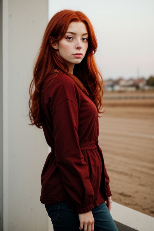 redhead woman