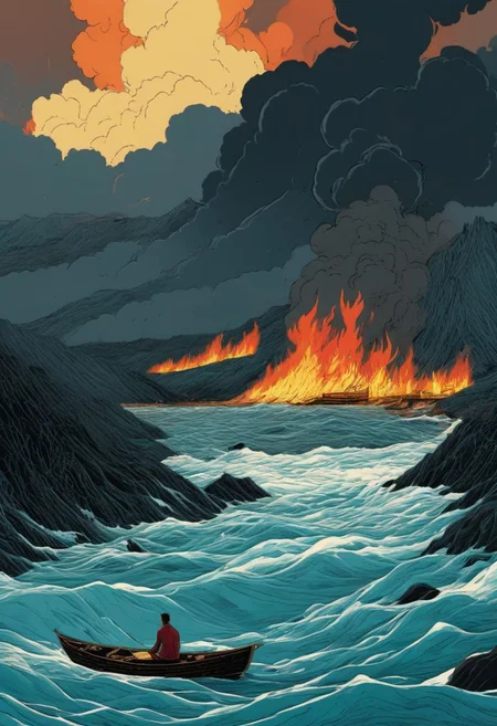 (best quality), (UHQ, high resolution), I used the dead wood to make the fire rise
The blood of innocence burning in the skies
I filled my cup with the rising of the sea
And poured it out in an ocean of debris
Oh, I'm swimming in the smoke
Of bridges I have burned
So don't apologize
I'm losing what I don't deserve
What I don't deserve
We held our breathe when the clouds began to form
But you were lost in the beating of the storm
And in the end, we were made to be apart
In separate chambers of the human heart
Oh, I'm swimming in the smoke
Of bridges I have burned
So don't apologize
I'm losing what I don't deserve
It's in the blackened bones
Of bridges I have burned
So don't apologize
I'm losing what I don't deserve
What I don't deserve
I'm swimming in the smoke
Of bridges I have burned
So don't apologize
I'm losing what I don't deserve
The blame is mine alone
For bridges I have burned
So don't apologize
I'm losing what I don't deserve
What I don't deserve
What I don't deserve, oh-whoa
What I don't deserve
I used the dead wood to make the fire rise
The blood of innocence burning in the skies