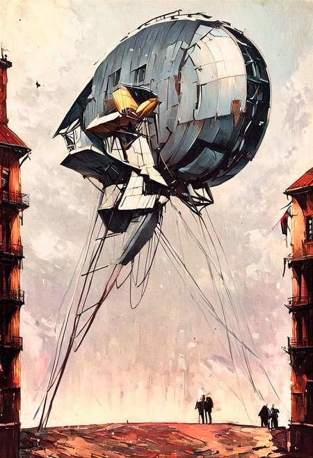 A new type of flying ship for sightseeing in the city of the future, 
Residents live in a sizable number of glass bubble capsules,
The alien colonial cities of the future look like towering ant nests built in Halfway underground in the Grand Canyon, glass dome, communications spire landmark, aircraft terminal, aerial mass transportation,
((The steel tower in the imperial capital of Star Wars, the Rubik's Cube and Golden Tower of the corporate headquarters in Blade Runner, The floating kingdom of Hayao Miyazaki's Castle in the Sky, the catacombs of Paris are full of skulls, Famous British architect Dream Detective)),
(futuristic:1.2), a huge military factory made of steel, glass, fog, sun, in the clouds, , futuristic military planes, moody tones, 
(real landscape:1.1), (blurred background:1.0), [buildings|vehicle|Crowd|buildings|trees|buildings|trees|vehicle|Crowd:0.7], (background, more_details:0.3) 
great lighting, stacked, vertical, futureskyline, impressionist painting, xtower, LW, industrialbuilding