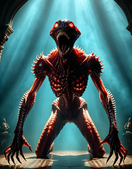 monsterlora, horror (theme), 1monster, teeth, eyes, humanoid, arms, legs, full body,cinematiclora,Cinematic Lighting, Dramatic lighting, high contrast, detailed shadows, high-resolution, emotional, harmonious, vignette, highly detailed, high budget, bokeh, cinemascope, moody, epic, gorgeous, film grain, grainy, monsterlora, horror (theme), 1monster, teeth, eyes, humanoid, arms, legs, full body, intricate, detailed, dramatic shining, sharp focus, surreal background, fine artistic composition, ambient light, dynamic cinematic, highly detail, rich colors, open scenic deep color, perfect divine, beautiful futuristic atmosphere, adventurous, creative, positive, unique, cute