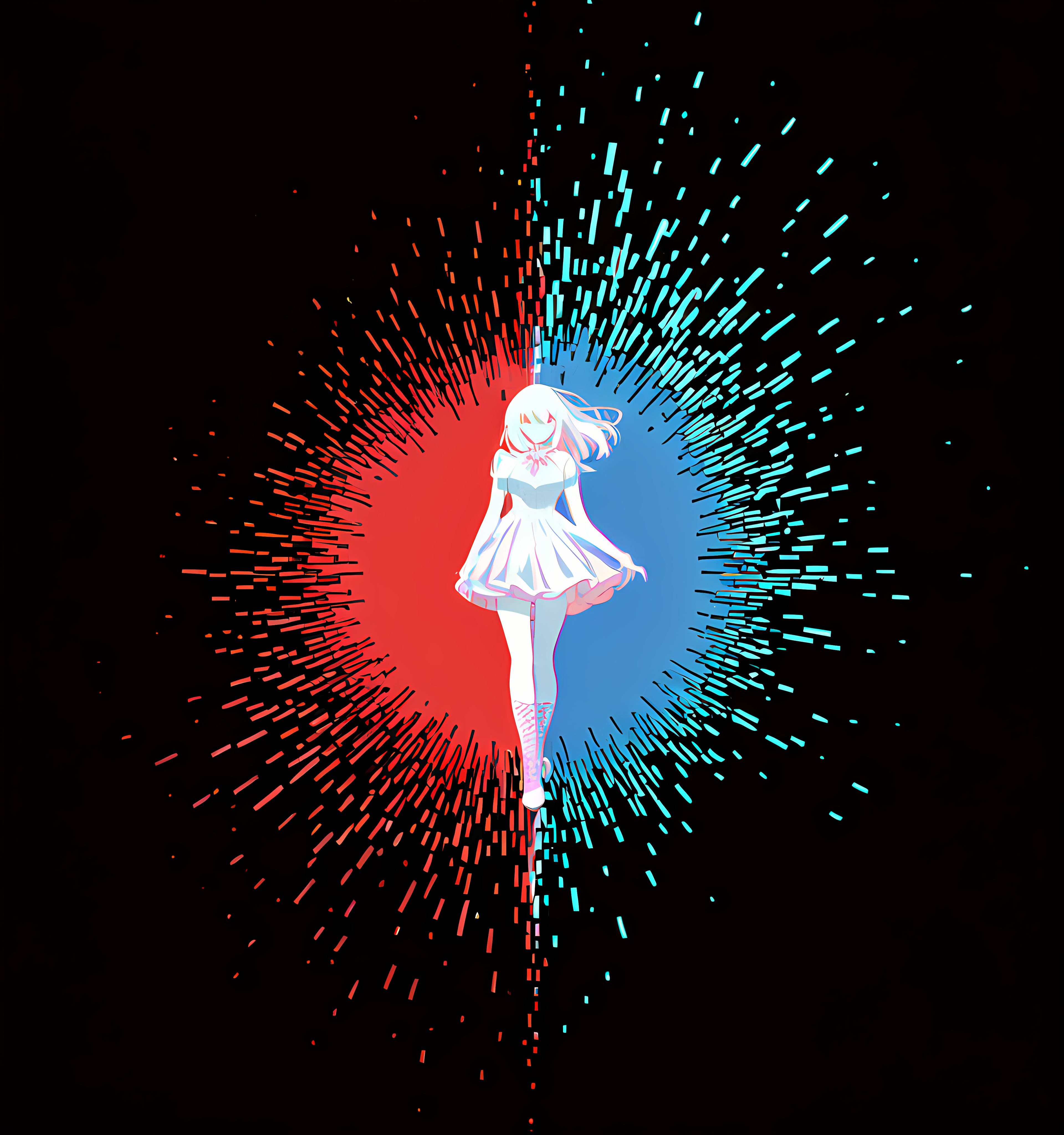 super heavy glitch deinterlaced video effect, VHS aesthetic, ghost images, tertiary high contrast color scheme, balanced composition with random spectrum pixelated splashes, hyper-detailed, cinematic lighting, 8K, ultra textural, master piece
