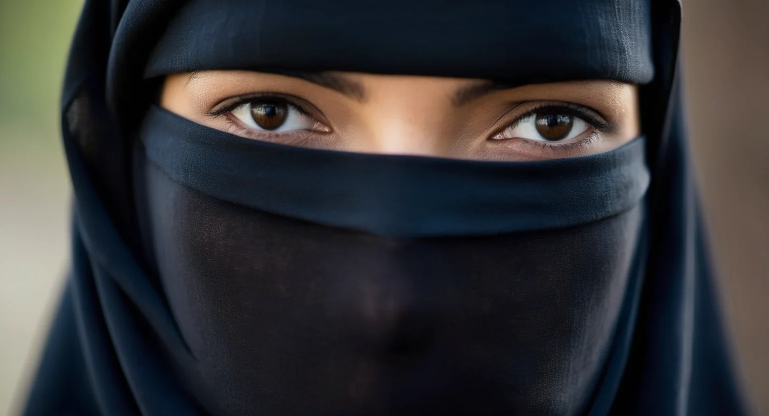 cinematic film still of <lora:burqa:1>
a woman wearing a black veil and a black head scarf burqa style, shallow depth of field, vignette, highly detailed, high budget, bokeh, cinemascope, moody, epic, gorgeous, film grain, grainy