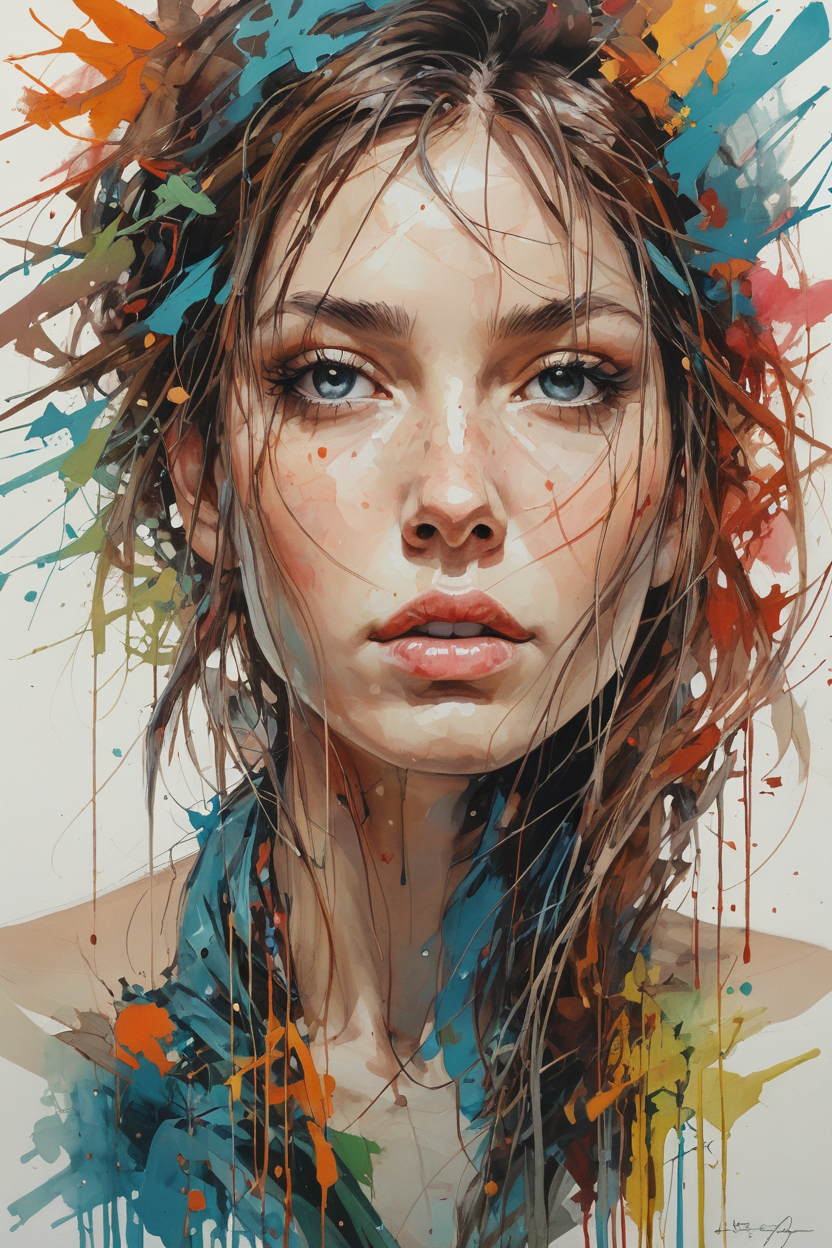 abstract style abstract expressionist painting abstract beauty,centered,looking at the camera,approaching perfection,dynamic,moonlight,highly detailed,digital painting,artstation,concept art,smooth,sharp focus,illustration,art by Carne Griffiths and Wadim Kashin . energetic brushwork, bold colors, abstract forms, expressive, emotional . non-representational, colors and shapes, expression of feelings, imaginative, highly detailed