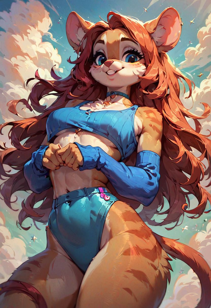 score_9, score_8_up, score_7_up, 
1girl, (an anthro mouse girl, very small, tiny)