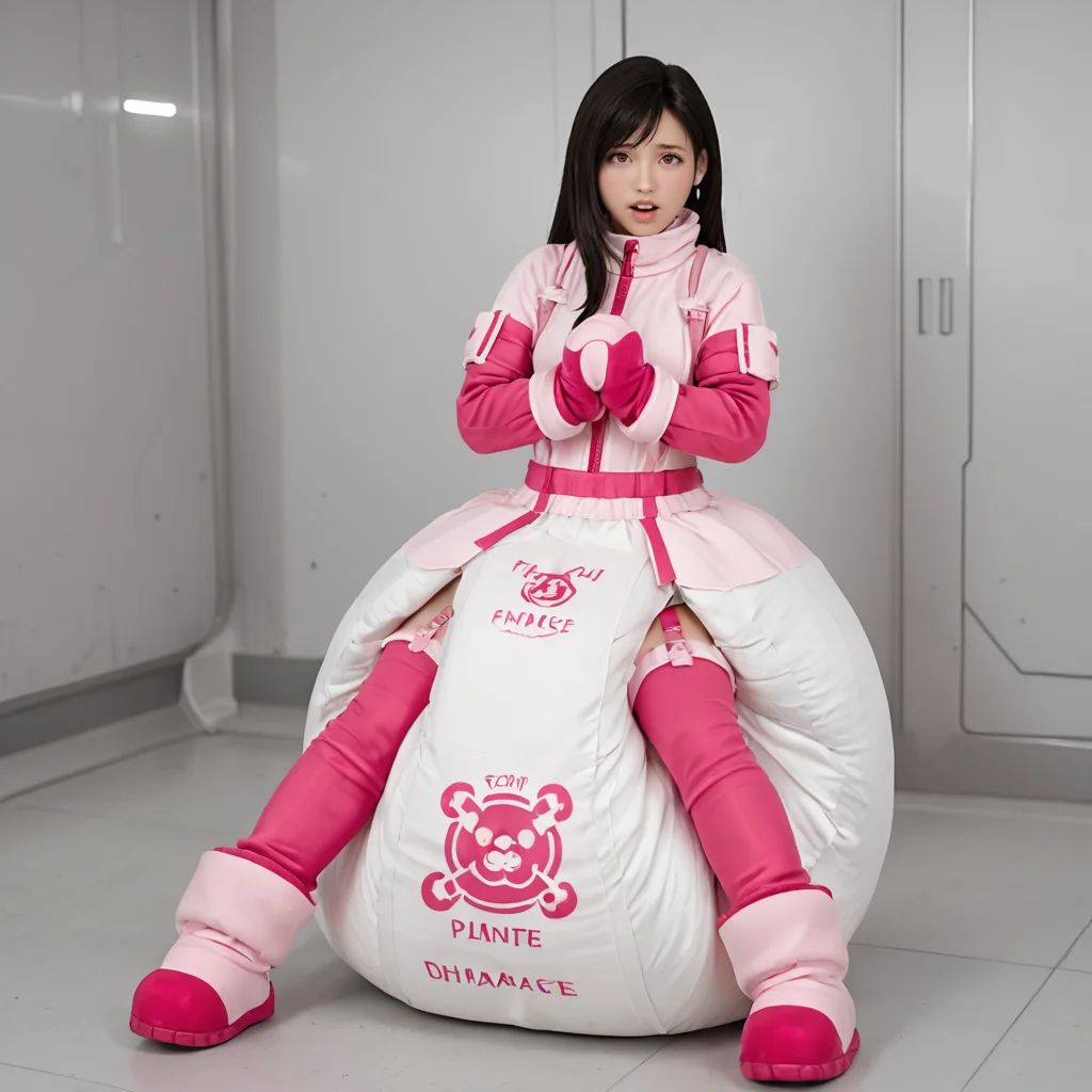 20yo, score_9, score_8_up, score_7_up, shiny oild skin, tifa,
Diapersuit, Pink Diapersuit, large diaper, hyper diaper, straightjacket, garters, skirt, mittens, in Spaceship, orgasm,
<lora:DiaperSuitV2:0.5>