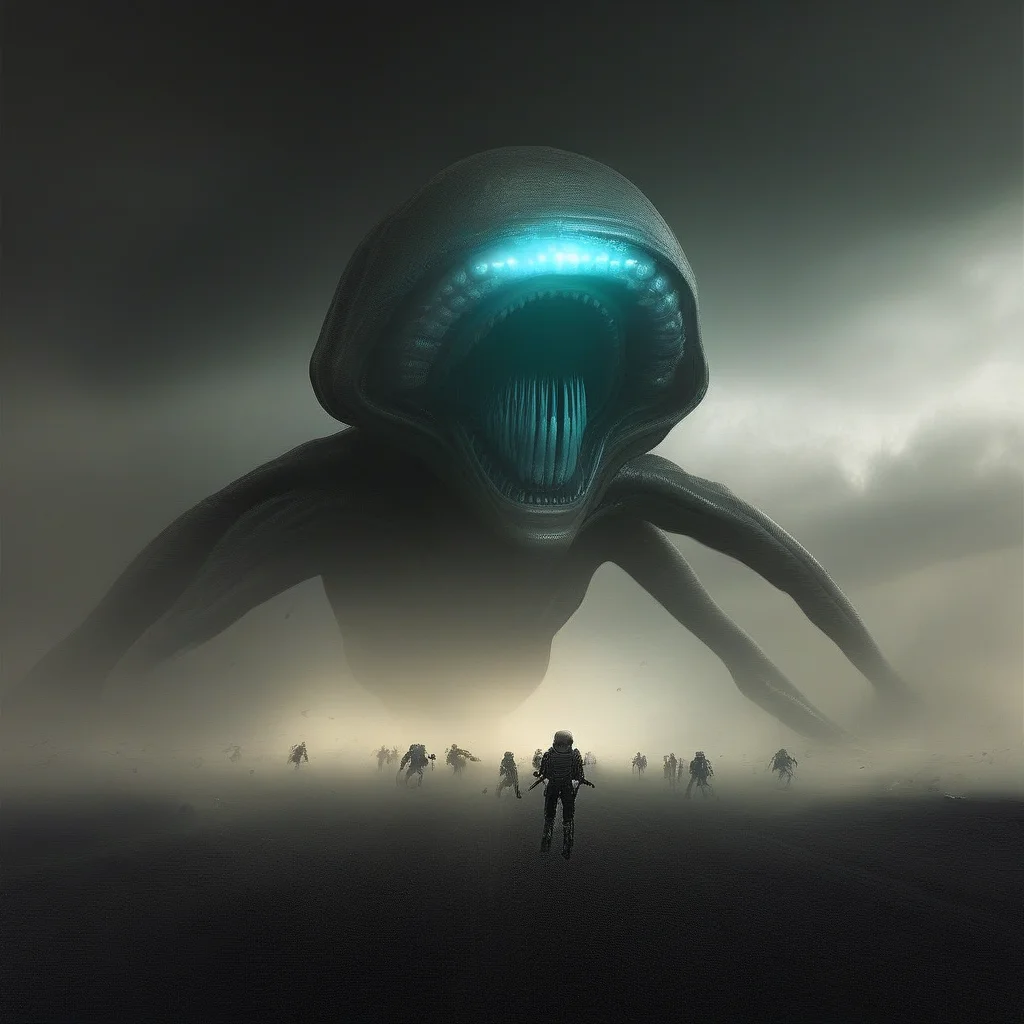 alien invasion, epic, dramatic, battle, horror