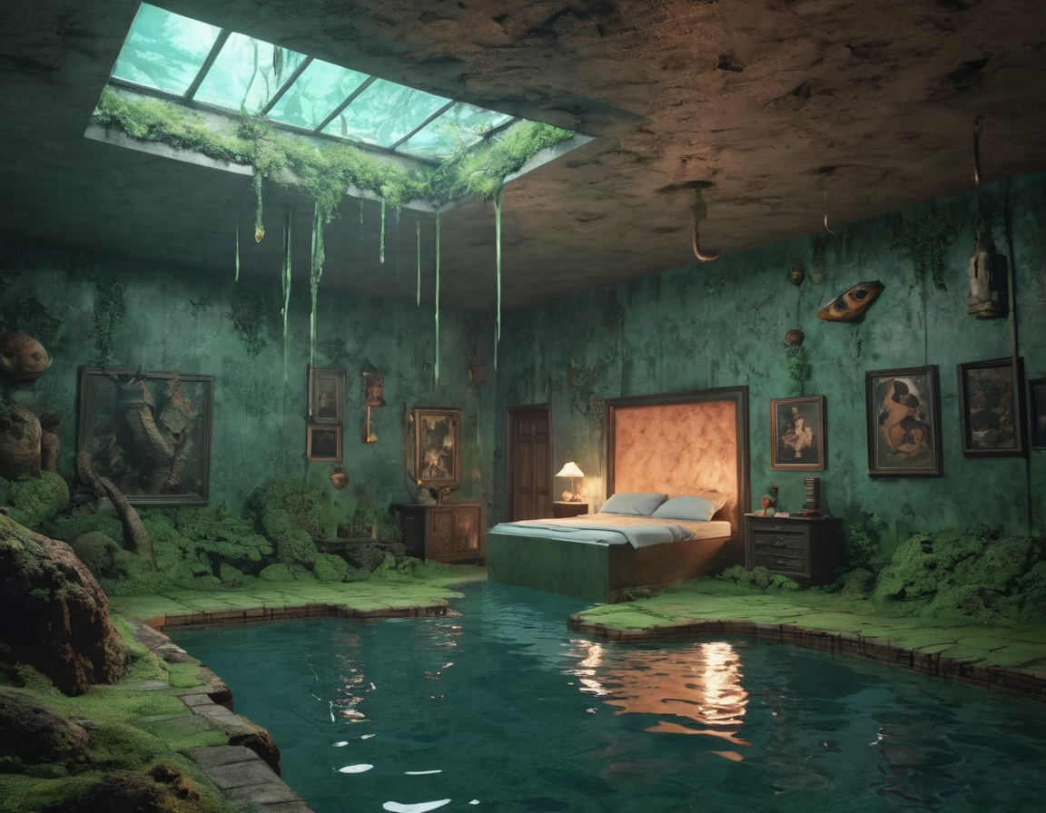 uncanny y2kmad sunken room,  photo, surrealism, 4k, detailed <lora:y2kmad_v0.0.2:0.7>