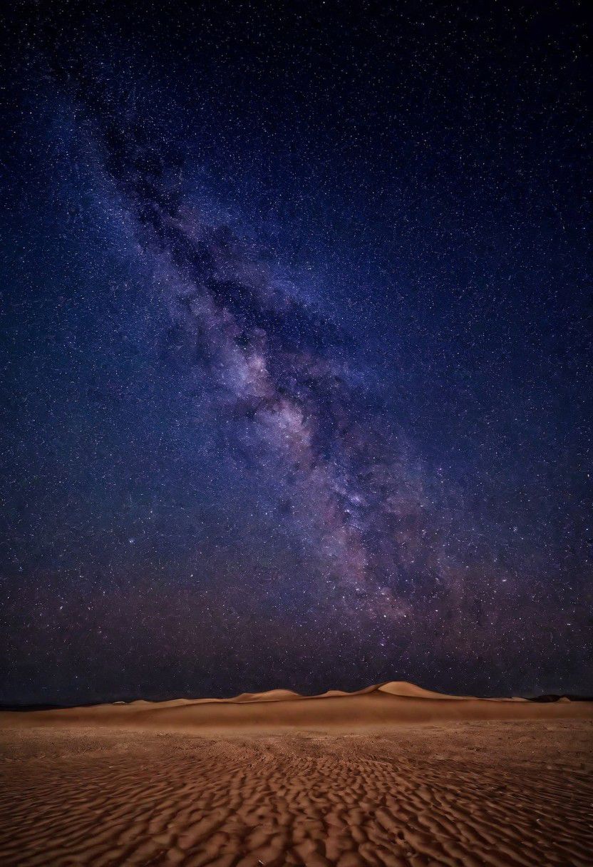 Chiahuahuan desert under a protected Dark Sky. Lying, see the bands of the milky way. Milky Way, Night sky