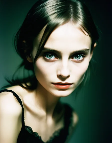 an overexposed film still by david sims of a young lady looking like jaynexl4