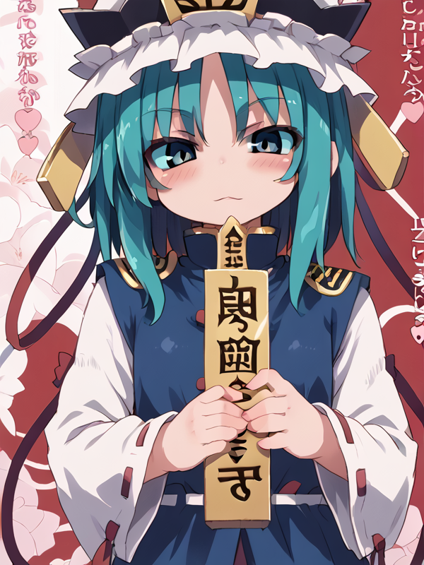 detailed background, shiny skin, posing, rating safe,
<lora:shikieiki.pony:1>,
shikieiki, 
<lora:zankuro.pony:1>,
zankuro,