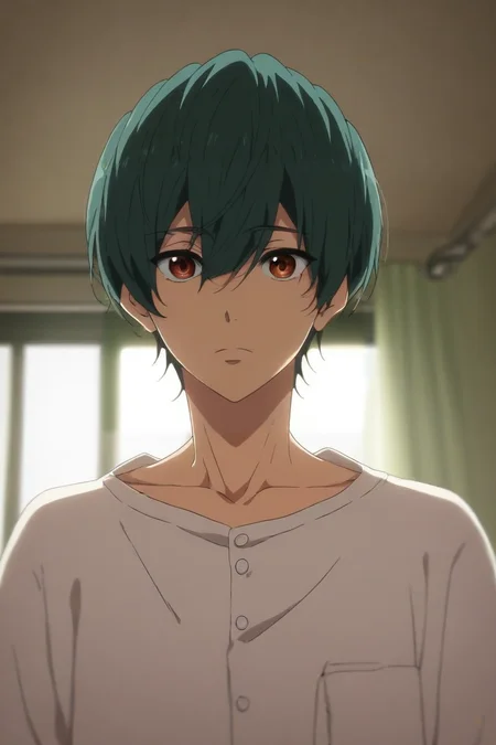 score_9, score_8_up, score_7_up, source_anime, (realistic:0.6), looking at viewer, , depth of field, 1boy, solo, male focus, <lora:ikuya_kirishima_pony:0.8>, ikuya_kirishima, , aged down, day of the dead costume, cooling tower, , <lora:sdxl_lightning_8step_lora:1>