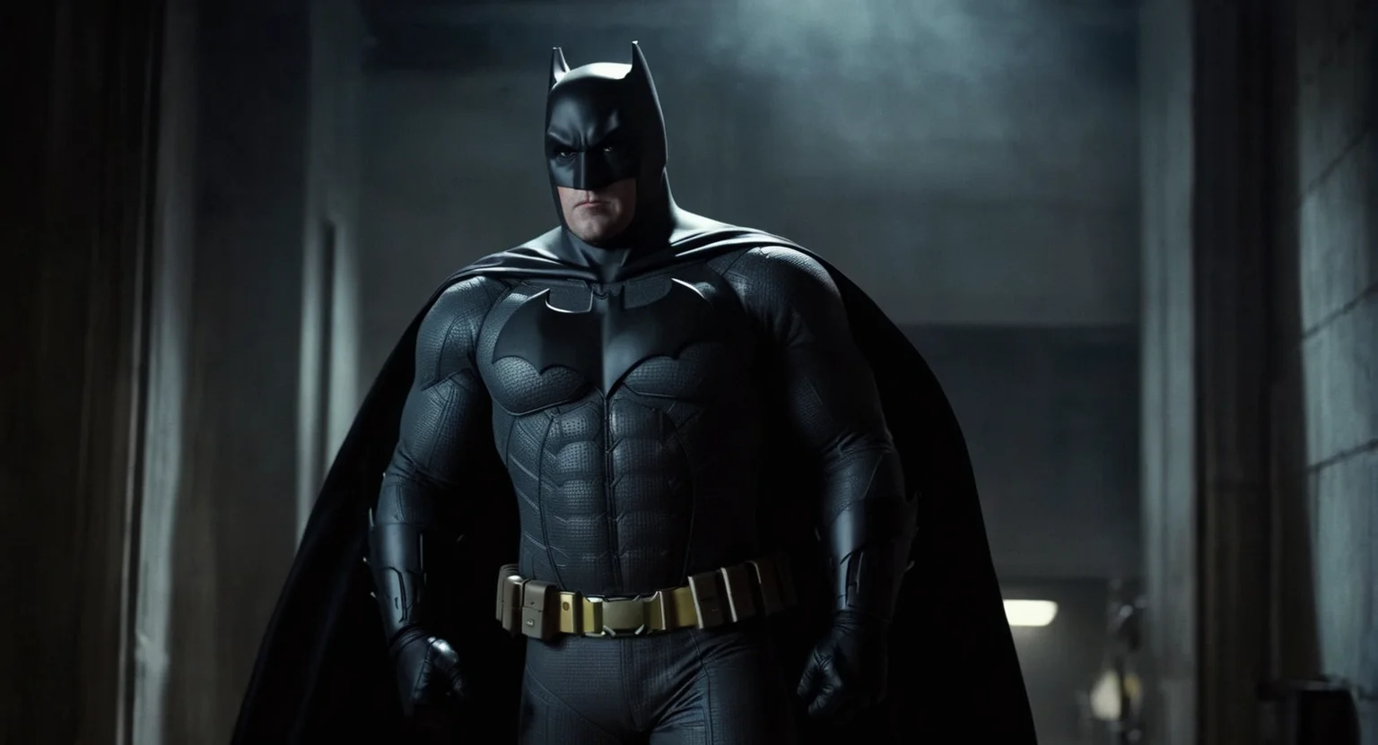 comic book art of  Cinematic Film stock footage in (arri alexa style) Kodak film print,   <lora:batman:1> batman a man bruce wayne in a black batman costume standing in a dark room, comic art, graphic novel illustration