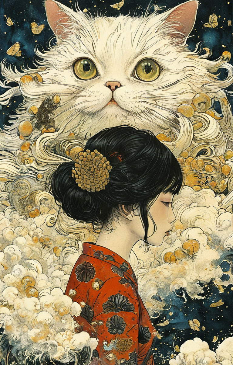 masterpiece,best quality,<lora:tbh204-sdxl:0.9>,illustration,style of Yuko Shimizu animals