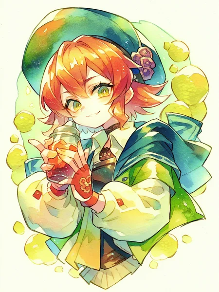 score_9, score_8_up, score_7_up, score_6_up, score_5_up, <lora:ohr_cnXLP:1> ohr_cn, solo, traditional media, watercolor (medium), 1girl,