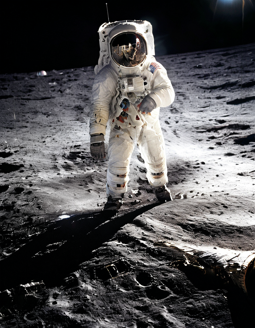 galaxylora, 1astronaut, walking on moon, earth on sky