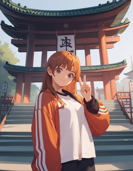 score_9, score_8_up, score_7_up, source_anime
<lora:kasumi-v1-ponyxl-000015:1> kasfg, brown eyes, brown hair, orange hair, streetwear,
1girl, solo, v, east asian architecture