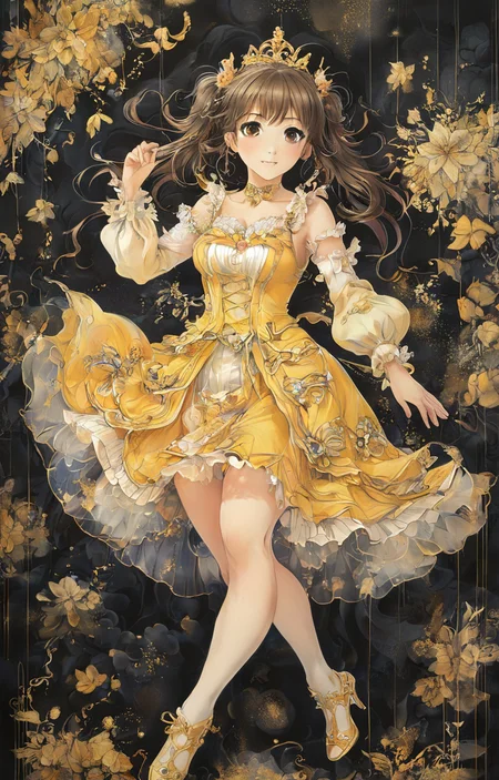 masterpiece,best quality,<lora:tbh36-sdxl:0.9>,illustration, portrait of idolmaster cinderella girls,