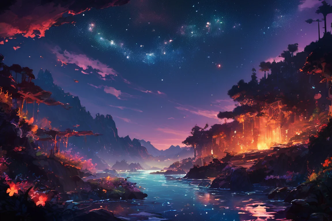 score_9, score_8_up, score_7_up, scenery,landscape,starry sky, sky, night,4esthet1c, <lora:noc-AestheticScene_Pony:0.8>