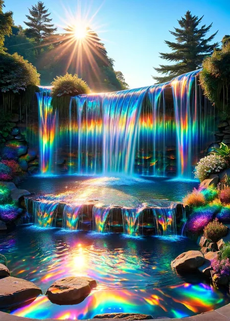ais-rdscnt waterfall cascading into a luminous pool <lora:ais-rdscnt-sdxl:1>