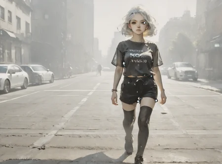 score_9, score_8_up, score_7_up, character in profile, walking, looking at surroundings, 1girl, pale skin, medium breasts, <lora:sm0k3XLP:1>, <lora:goth_clothes:1>, goth casual clothes, jewelry, black stockings, black shorts, Long white hair, young face, <lora:_sdxl-gaming-pony:1>, <lora:Urban_Liminal_Underground_Construction_Style_Background:1>,