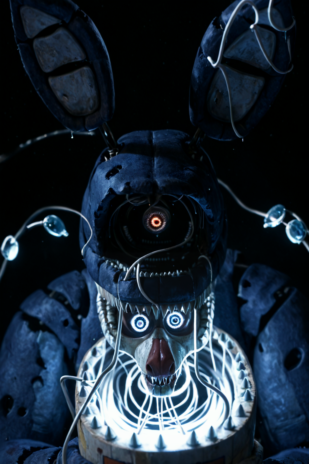 zPDXL, zPDXL2, zPDXLrl,  zPDXL3, source_furry, <lora:[Arstyle] Five Nights at Freddys_Betherz15 [PDXL]:1> fnafstyle, source_3d, glowing eyes, 
BREAK
<lora:[Tool] Sinfully Stylish - Dramatic Lighting_ExuberantConsent [PDXL]:0.5> <lora:[Tools] Low-Key Lighting Style_unfazedanomaly964  [PDXL]:0.5> night, dark , dark background, Low-key lighting,
BREAK
(monster, eldritch abomination, extra eyes),