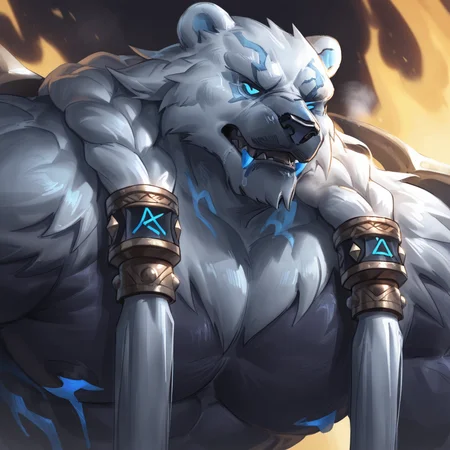 l1ndong,volibear \(lol\),1boy <lora:lindong-ill-v3-000035:0.7500000000000001>