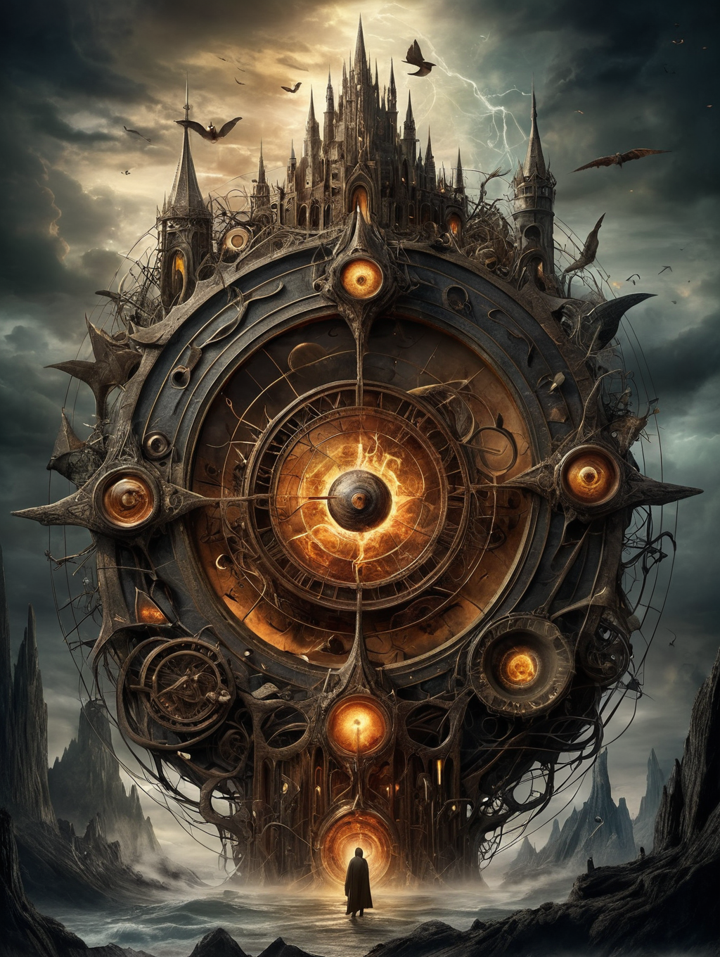 digital art ,representation of order and chaos, 32k uhd, focus eyes, fearsome appearance, masterpiece, high resolution, HD, 8k, best quality, intricate details, <lora:add-detail-xl:1.8>