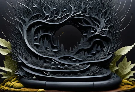 (anime), no human, city ruin, black snake, (masterpiece), score_9