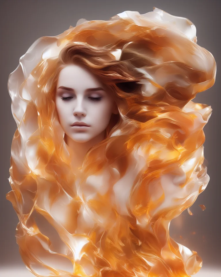 style of ohwx, 8k portrait of beautiful young woman with brown hair, intricate, elegant, highly detailed, majestic, digital photography, art by artgerm ruan jia and greg rutkowski surreal wet paint gold butterfly filigree, broken glass