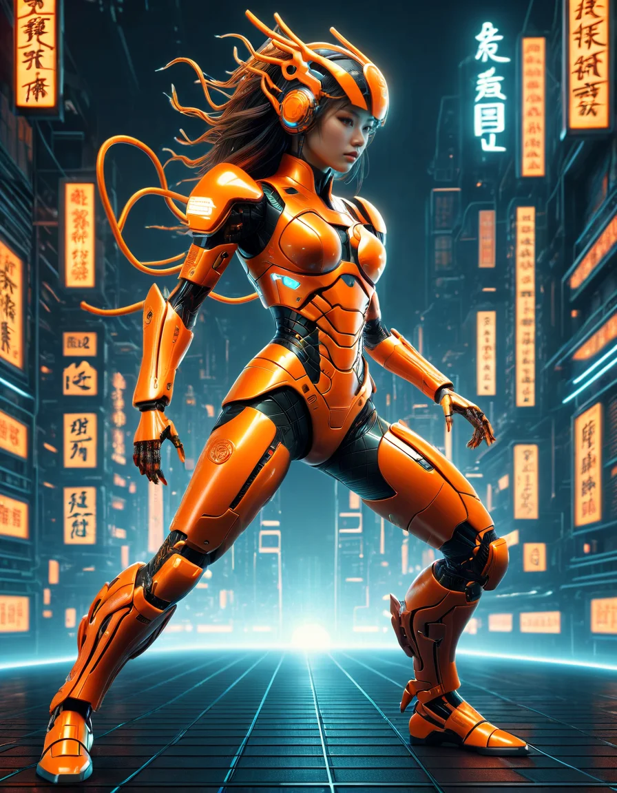 woman, dynamic pose, orange ral-lnrnwyr glowing outlines, grid, cyberpunk, 1980s, retro, scifi, city, (masterpiece:1.2), best quality, (hyperdetailed, highest detailed:1.2), high resolution textures, made of ral-lnrnwyr <lora:ral-lnrnwyr-sdxl:0.7>