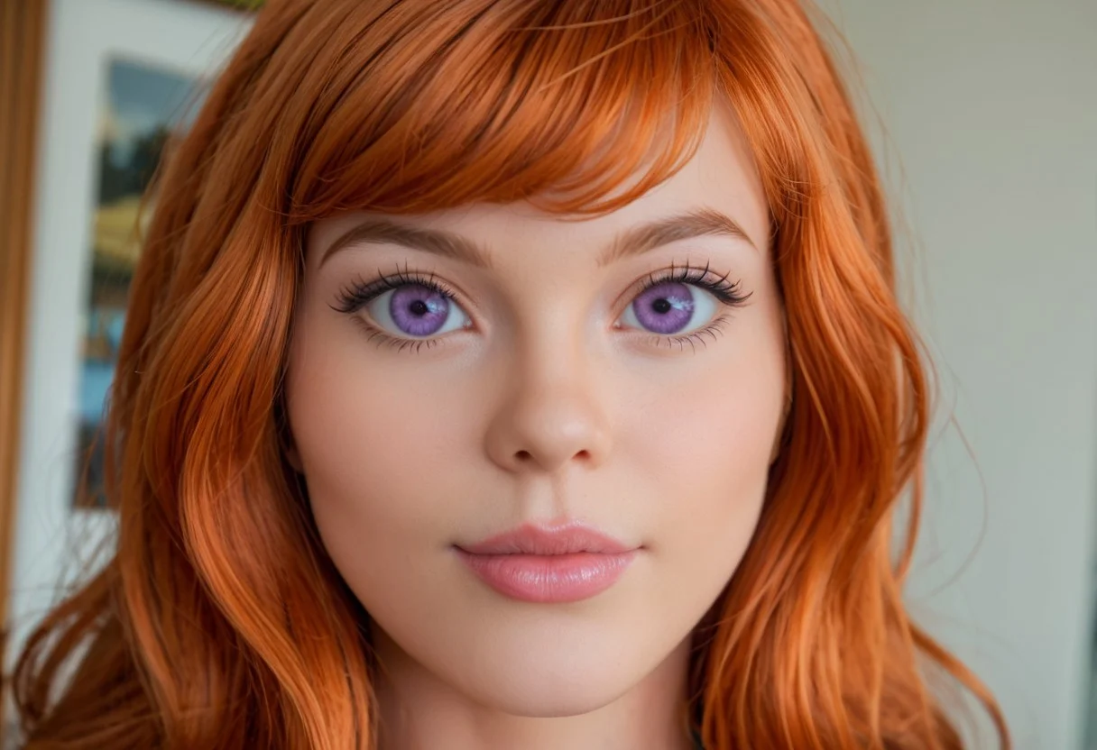 zPDXL3, Daphne, realistic eyes, violet eyes, orange hair
extreme close up, focus on eye, large eye, picture of eye, extreme closeup of eye, extreme closeup of iris