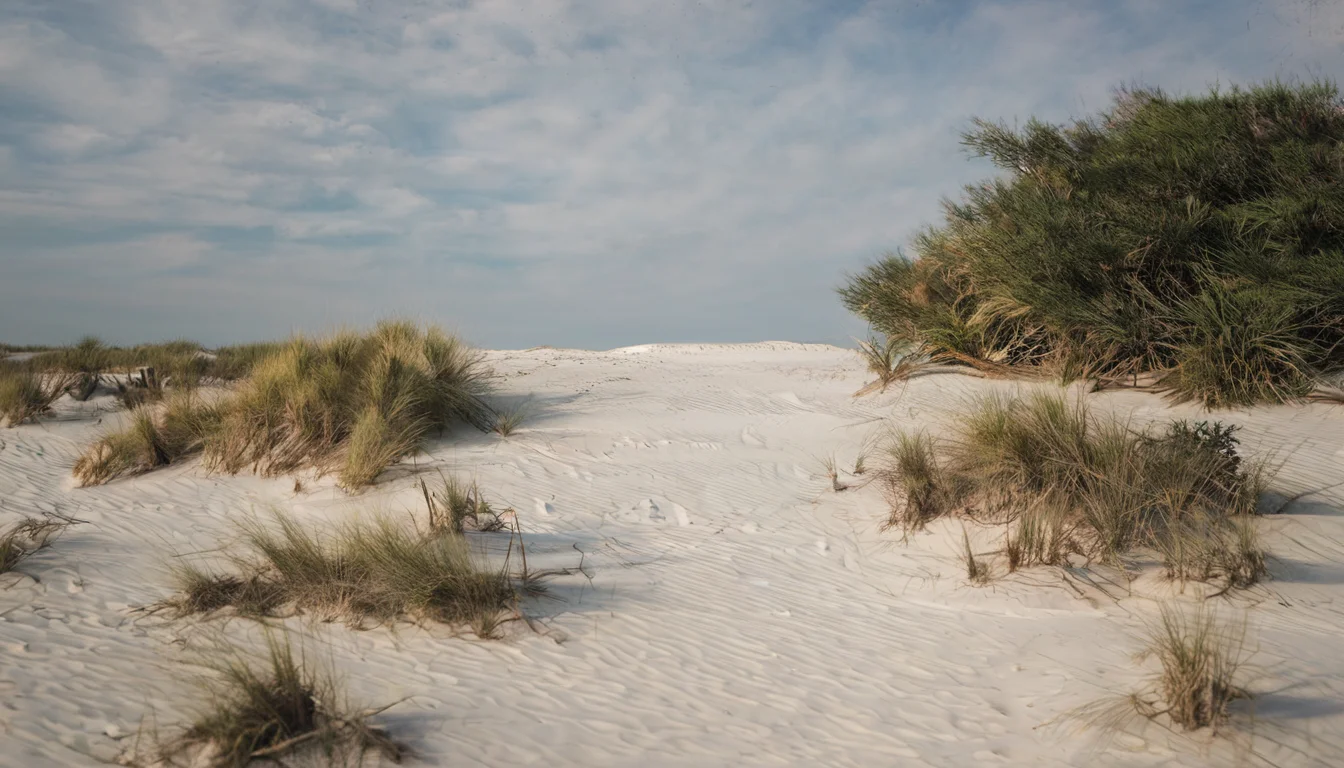 Coastal Dunes Photography,scenery,outdoors,no humans,footprints,horizon,shore,sky,day,<lora:Coastal Dunes Photography:1>,