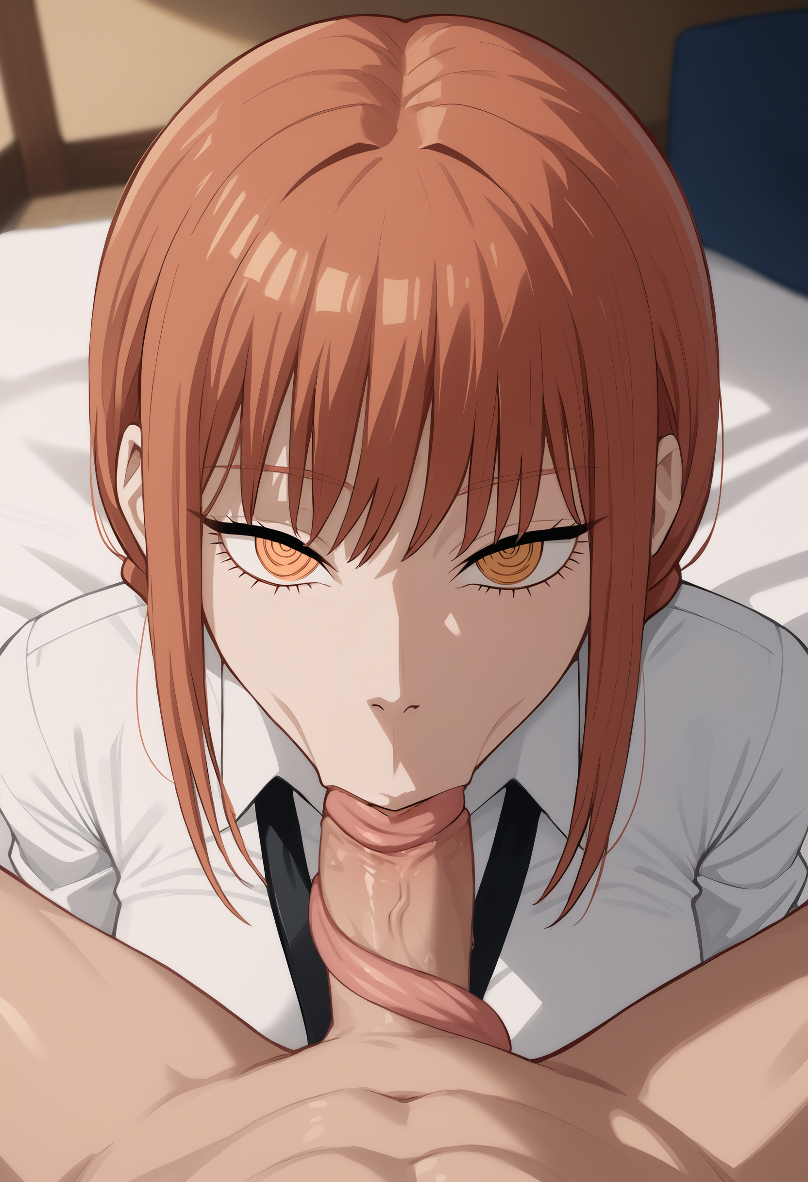 score_9, score_7_up,  1girl, long tongue, fellatio, pov, makima \(chainsaw man\),  <lora:Long tongue fellatio:1>