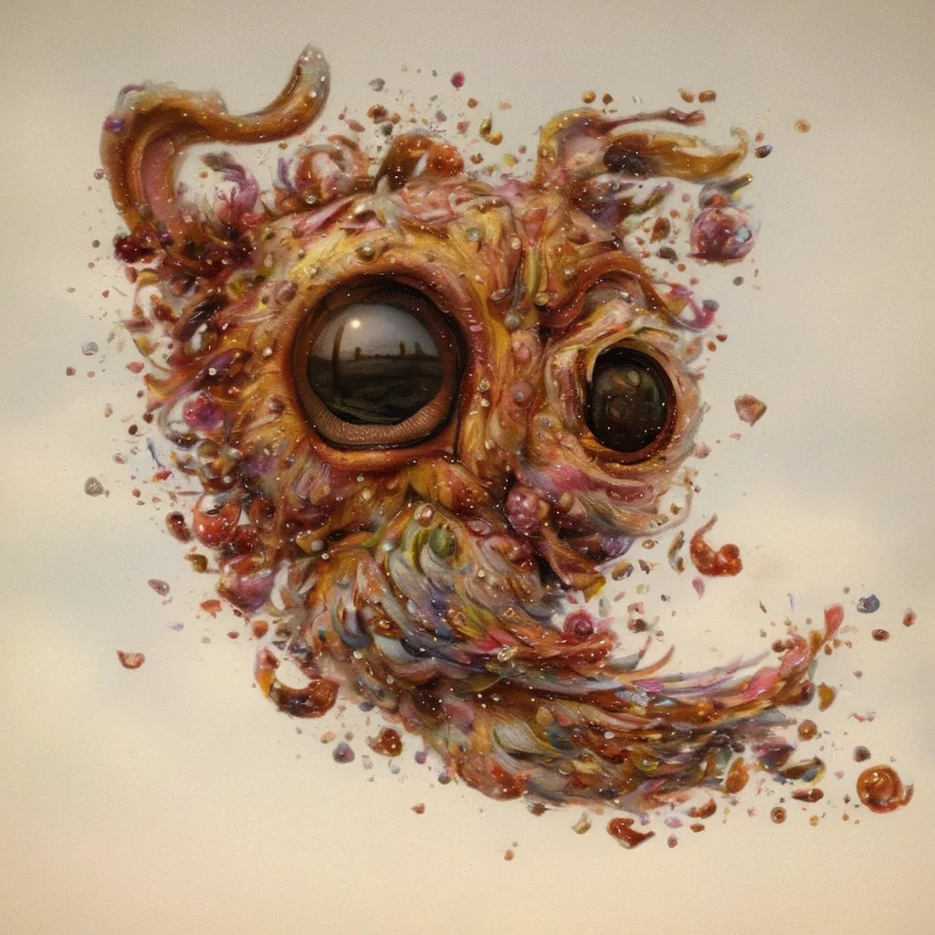 <lora:SDXL_Style_by_Naoto_Hattori_Sa_May_V4:1> Style by Naoto Hattori a multicolor buterflay