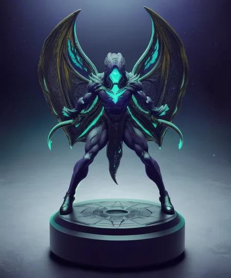 figrne, photo of a horror from beyond the stars, Lovecraftian nightmare, dynamic pose, action pose, on a base, depth of field, flawless, RAW, (((plain background))), high detail, insane detail <lora:figrne_v2std:1>