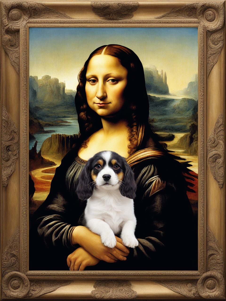 The Mona Lisa  HuWoof  <lora:SDXL_HuWoof_LoRA:1>